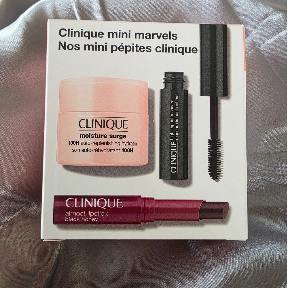 Clinique Mini Marvels Discovery Set with Moisturizer, Mascara and Lipstick